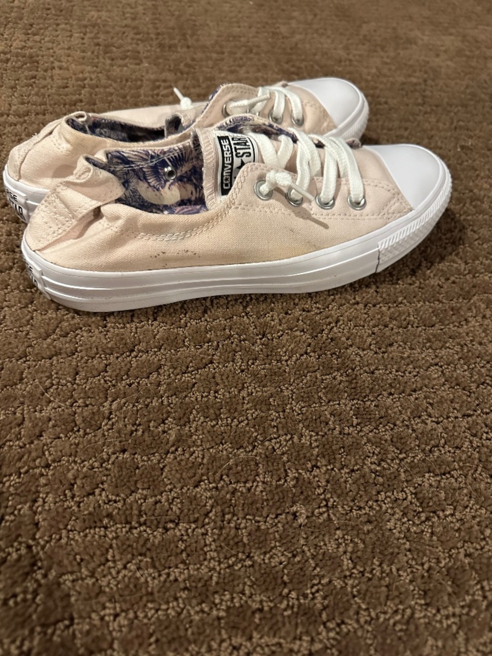 Converse Light Pink Slip-On Tennis Shoes